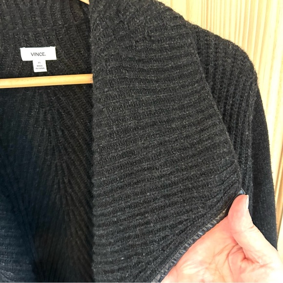 VINCE Wool Blend Shawl Neck Open Cardigan. Size XS. - Picture 9 of 15
